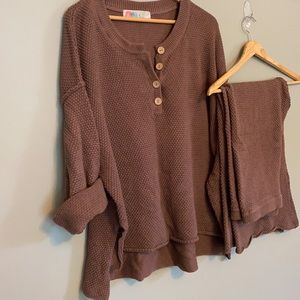 Free People Hailee Sweater Set Medium